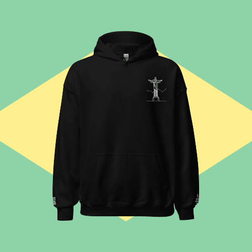 🌐 QR Hoodie - Capitals of The World (Rio de Janeiro) Wearing Memory