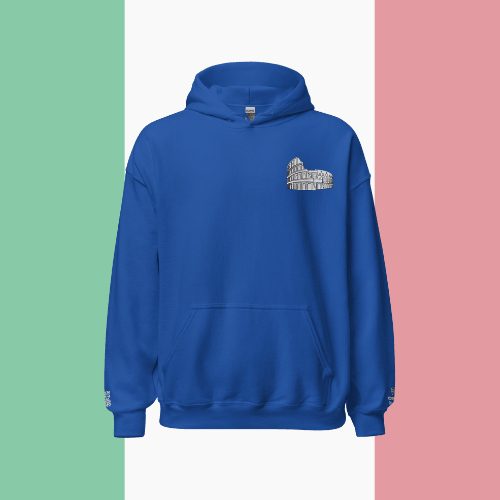 🌐 QR Hoodie - Capitals of The World (Rome) Wearing Memory