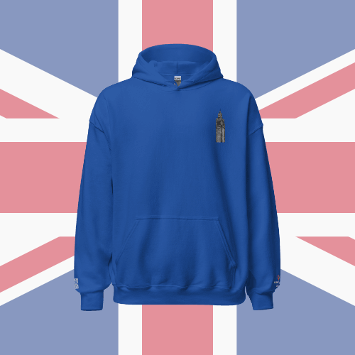 🌐 QR Hoodie - Capitals of The World (London) Wearing Memory