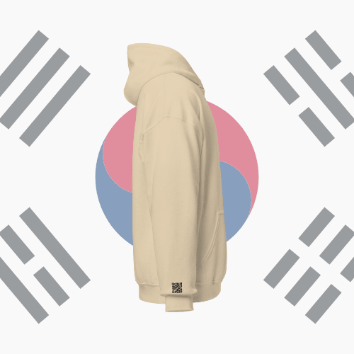 🌐 QR Hoodie - Capitals of The World (Seoul) Wearing Memory