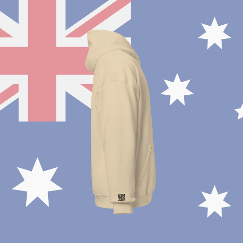 🌐QR Hoodie - Capitals of The World (Sydney) Wearing Memory