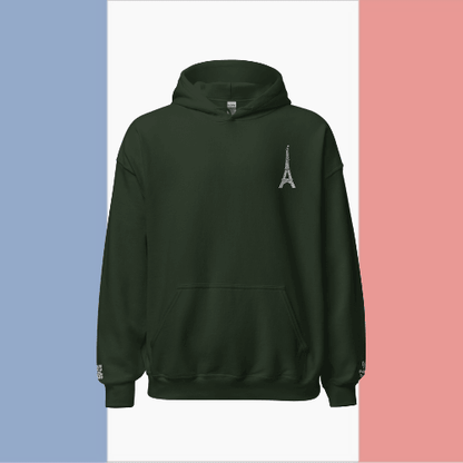 🌐 QR Hoodie - Capitals of The World (Paris) Wearing Memory