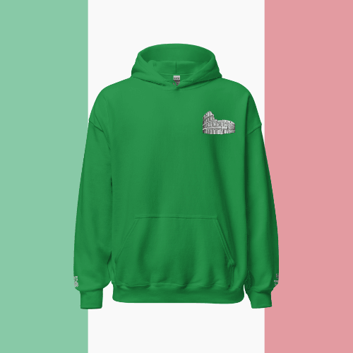 🌐 QR Hoodie - Capitals of The World (Rome) Wearing Memory