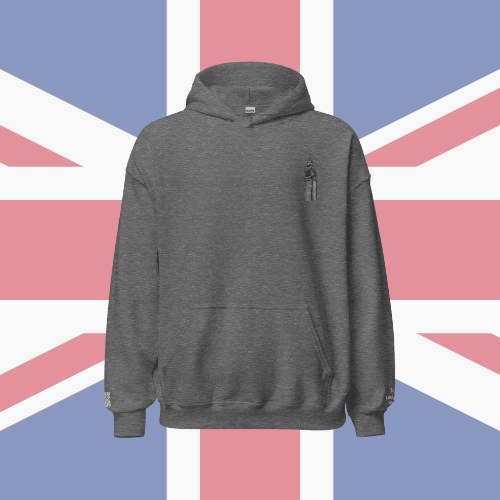 🌐 QR Hoodie - Capitals of The World (London) Wearing Memory