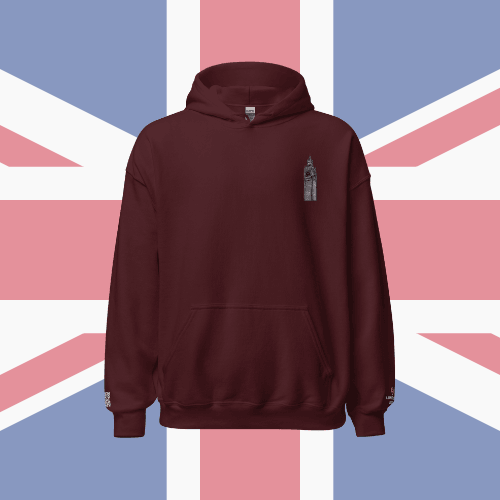 🌐 QR Hoodie - Capitals of The World (London) Wearing Memory