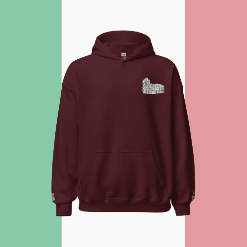 🌐 QR Hoodie - Capitals of The World (Rome) Wearing Memory