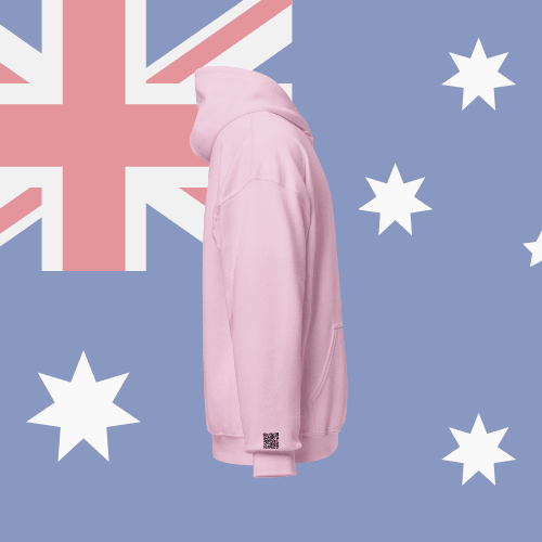 🌐QR Hoodie - Capitals of The World (Sydney) Wearing Memory