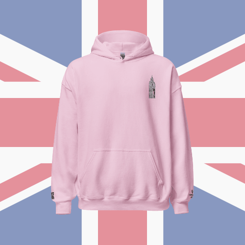 🌐 QR Hoodie - Capitals of The World (London) Wearing Memory