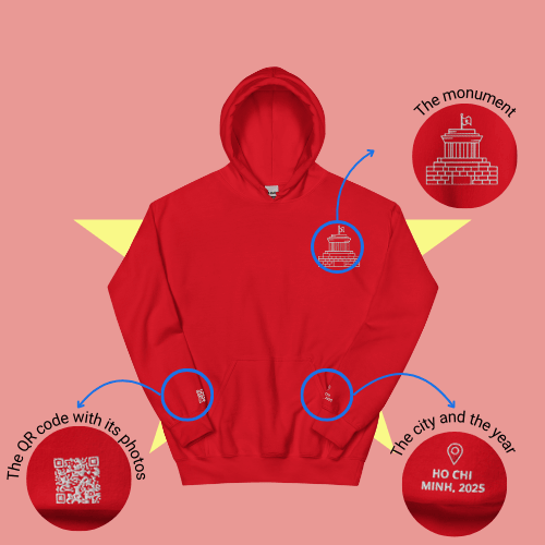 🌐 QR Hoodie - Capitals of The World (Ho Chi Minh) Wearing Memory