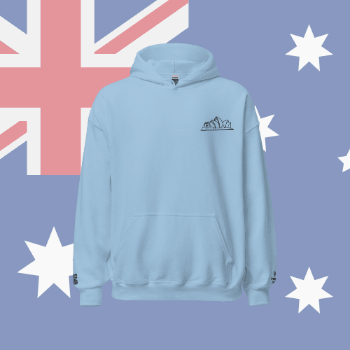 🌐QR Hoodie - Capitals of The World (Sydney) Wearing Memory