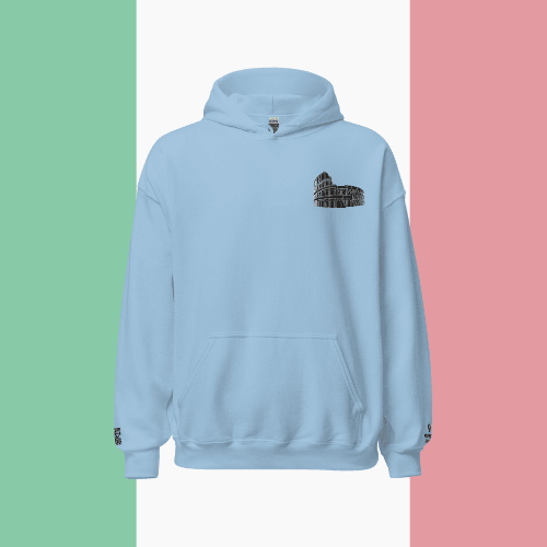 🌐 QR Hoodie - Capitals of The World (Rome) Wearing Memory