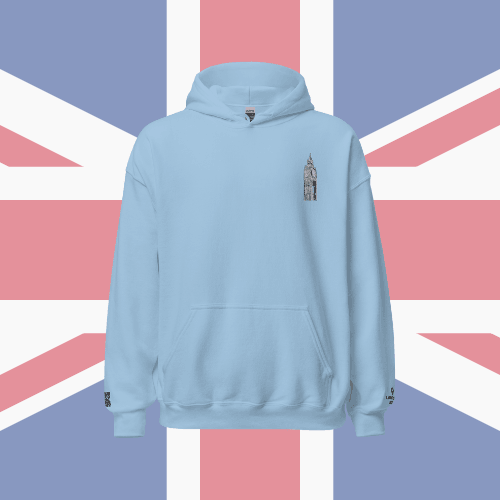 🌐 QR Hoodie - Capitals of The World (London) Wearing Memory