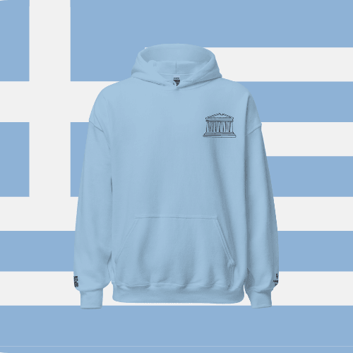 🌐 QR Hoodie - Capitals of The World (Athens) Wearing Memory