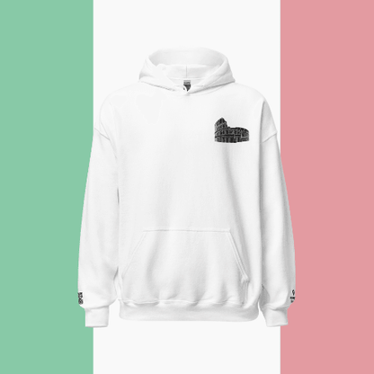 🌐 QR Hoodie - Capitals of The World (Rome) Wearing Memory