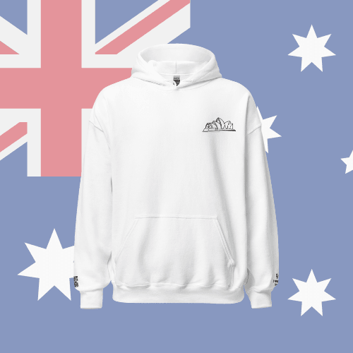 🌐QR Hoodie - Capitals of The World (Sydney) Wearing Memory