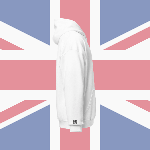 🌐 QR Hoodie - Capitals of The World (London) Wearing Memory