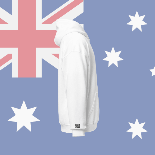 🌐QR Hoodie - Capitals of The World (Sydney) Wearing Memory