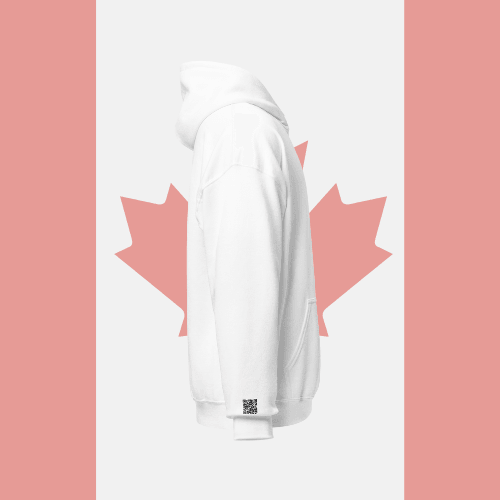 🌐 QR Hoodie - Capitals of The World (Toronto) Wearing Memory