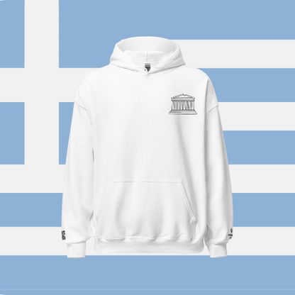 🌐 QR Hoodie - Capitals of The World (Athens) Wearing Memory