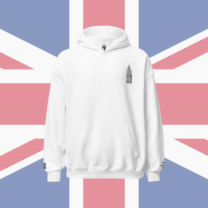 🌐 QR Hoodie - Capitals of The World (London) Wearing Memory